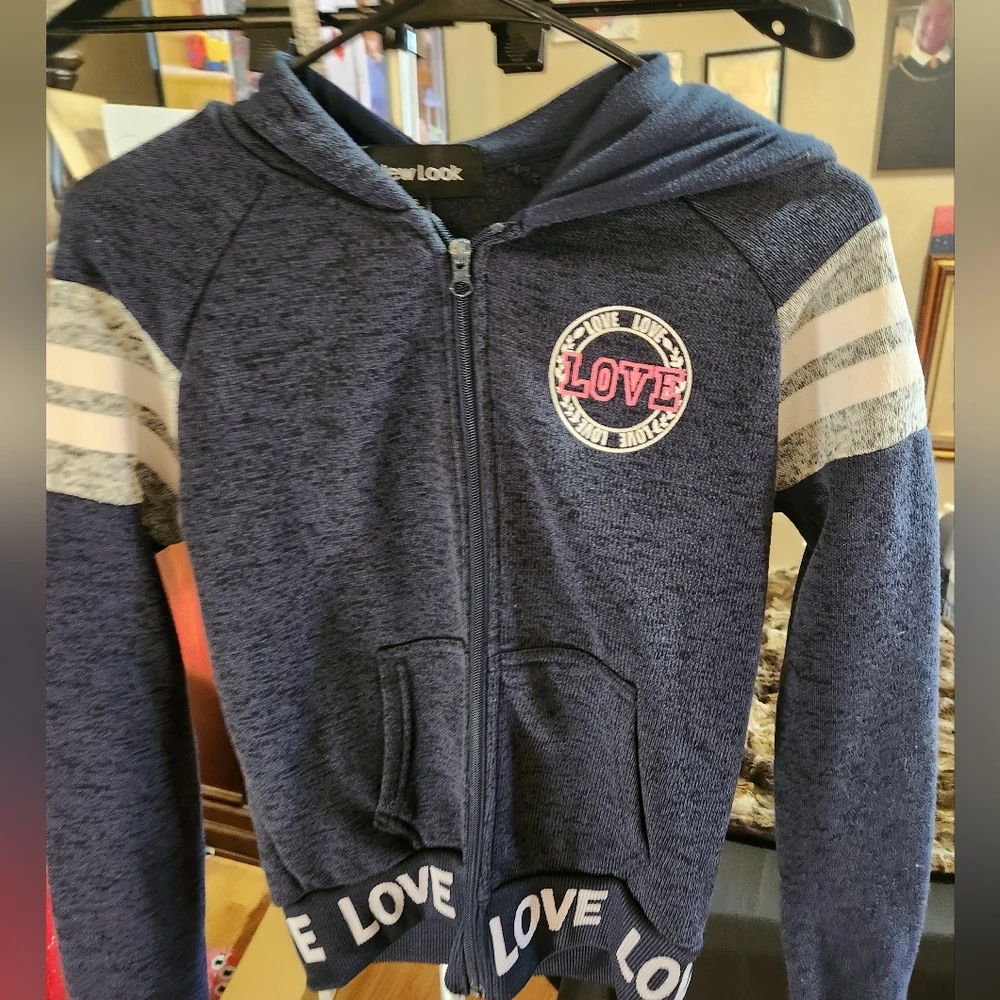 New Look Womens Blue Hoodie Size S - Picture 9 of 10